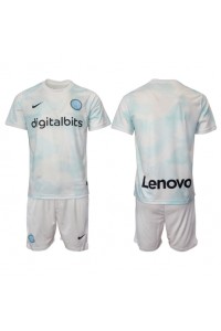 Fotbalové Dres Inter Milan Dětské Venkovní Oblečení 2022-23 Krátký Rukáv (+ trenýrky)